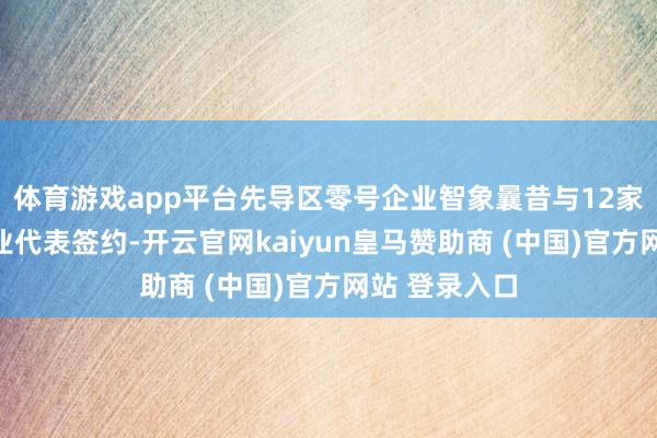 体育游戏app平台先导区零号企业智象曩昔与12家生态伙伴企业代表签约-开云官网kaiyun皇马赞助商 (中国)官方网站 登录入口